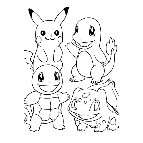 Hình Tô Màu Pikachu Cho Bé 2025 yêu thích nhất