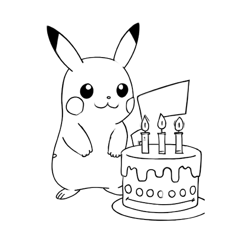 Hình Tô Màu Pikachu Cho Bé 2025 yêu thích nhất