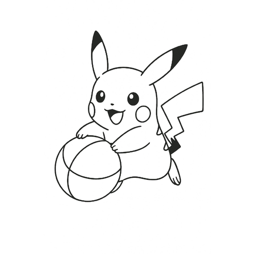 Hình Tô Màu Pikachu Cho Bé 2025 yêu thích nhất