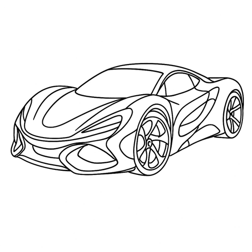 Tô màu siêu xe cho bé 2025 - Tải PDF miễn phí