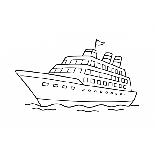 Tranh Tô Màu Phương Tiện Giao Thông Đường Thủy Năm 2025