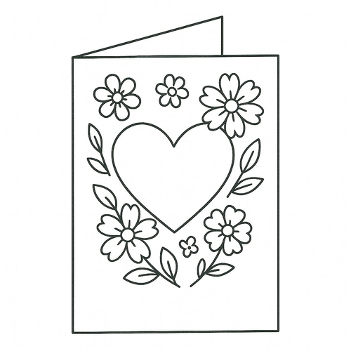 Thiệp Tô Màu 8/3 Cho Bé 2025 - Tranh Tô Màu Ngày Quốc Tế Phụ Nữ