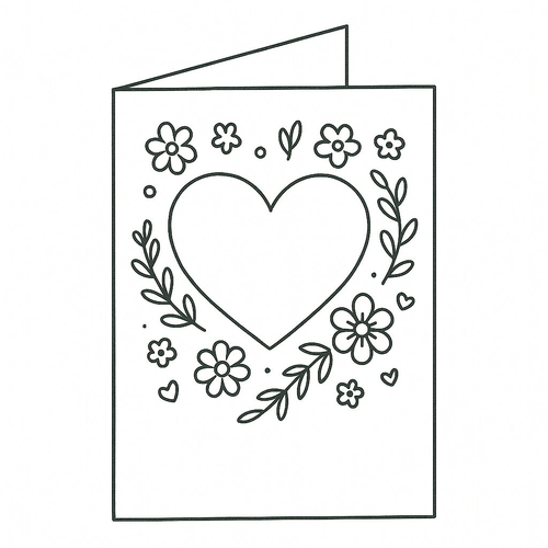 Thiệp Tô Màu 8/3 Cho Bé 2025 - Tranh Tô Màu Ngày Quốc Tế Phụ Nữ