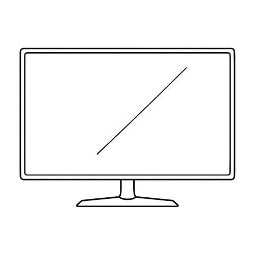 Tranh tô màu tivi cho bé - Hình tô màu tivi 2025