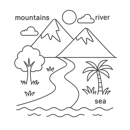 Tô màu tiếng Anh là gì? Tranh tô màu tiếng Anh cho bé 2025