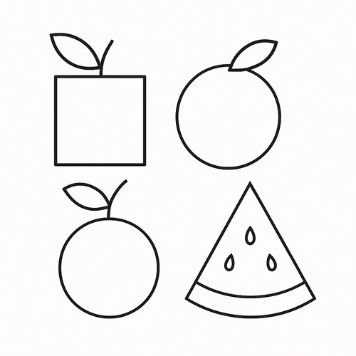 Tranh tô màu các loại quả cho bé 2025 - Tạo sự sáng tạo