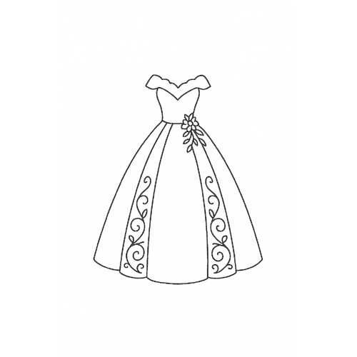 Tô màu váy cho bé - Tranh tô màu váy 2025