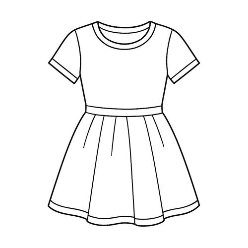 Tô màu váy cho bé - Tranh tô màu váy 2025