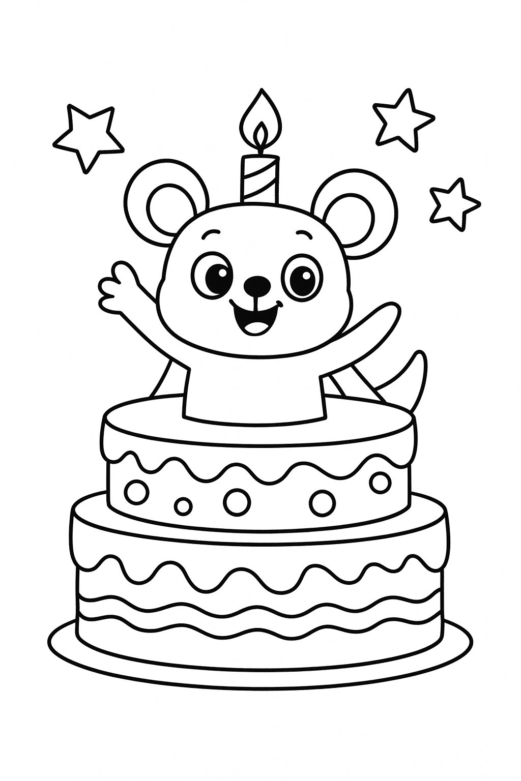 Bánh kem sinh nhật hoạt hình