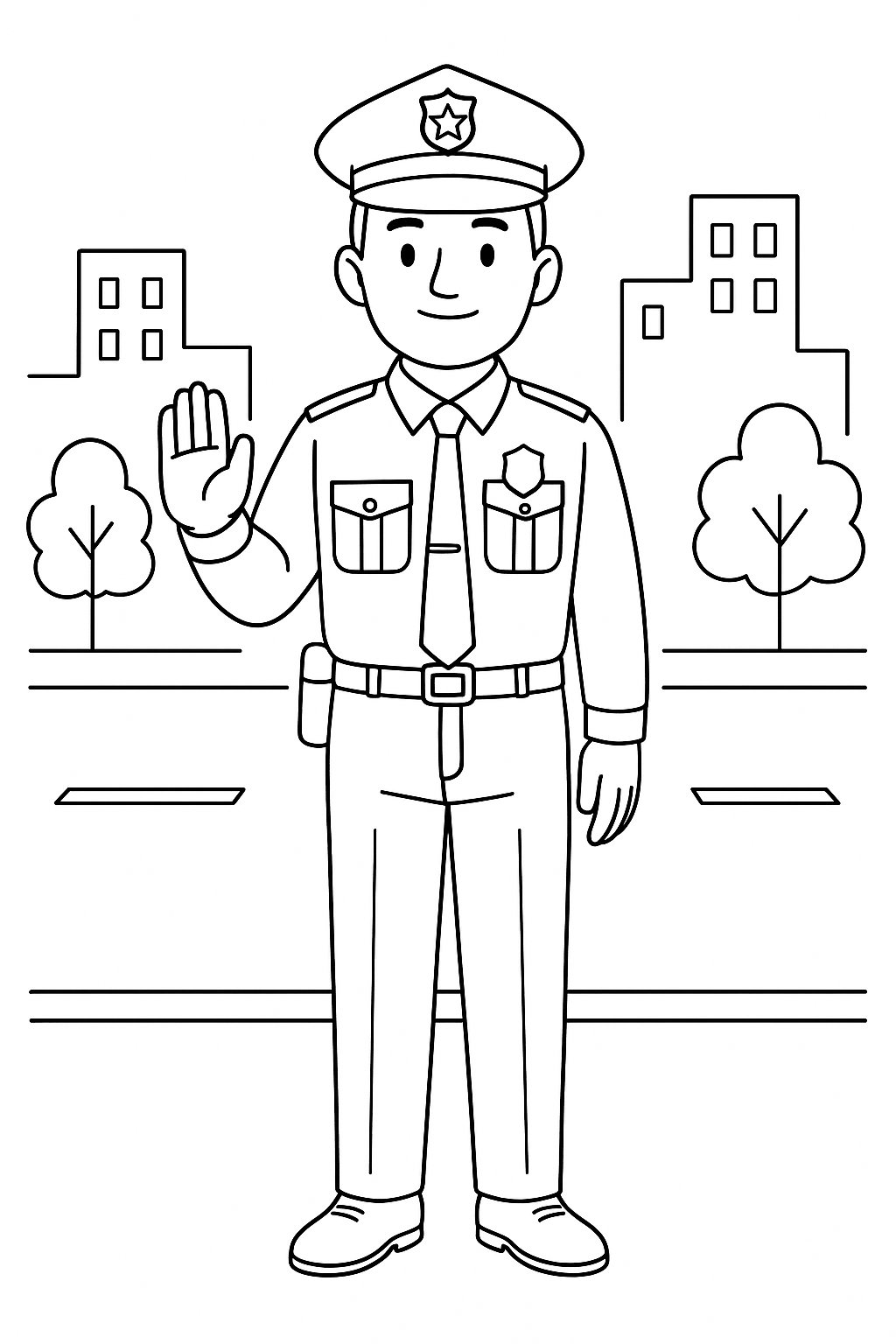 Cảnh sát tuần tra đường phố