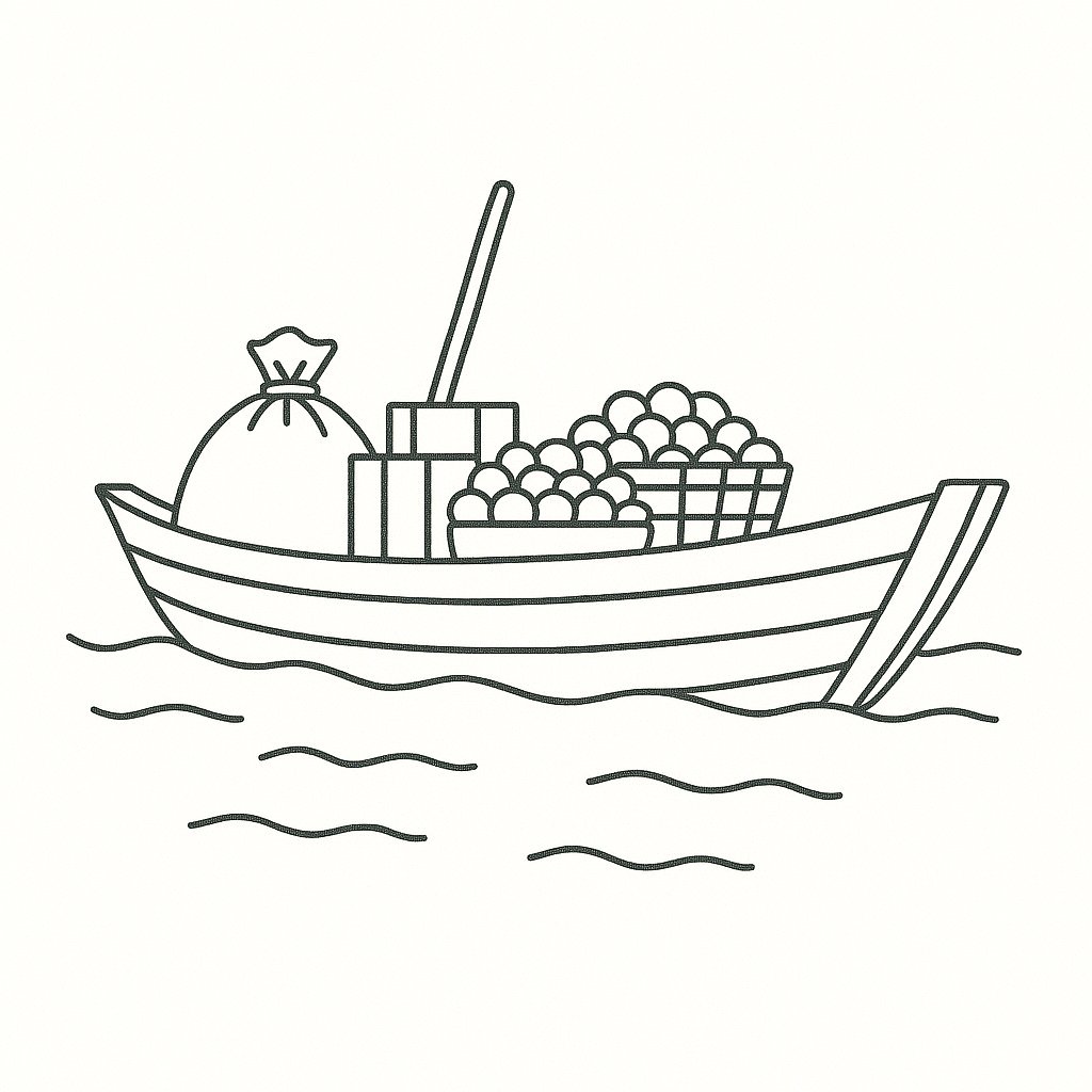 Chiếc thuyền chở hàng