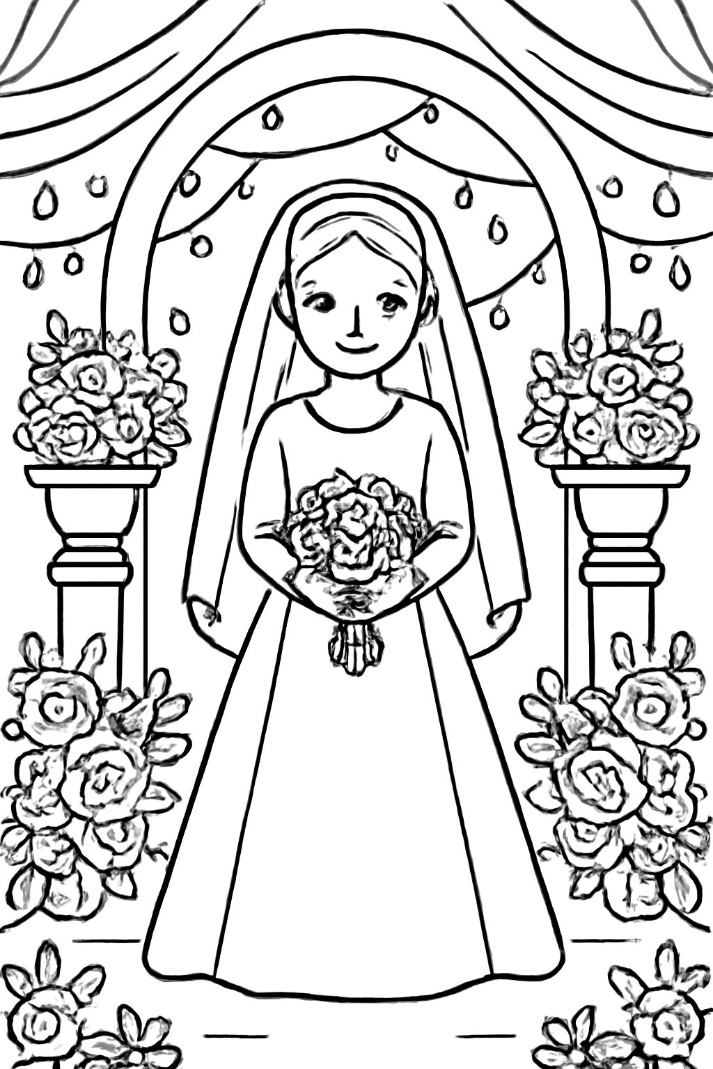 Cô dâu trong lễ đường