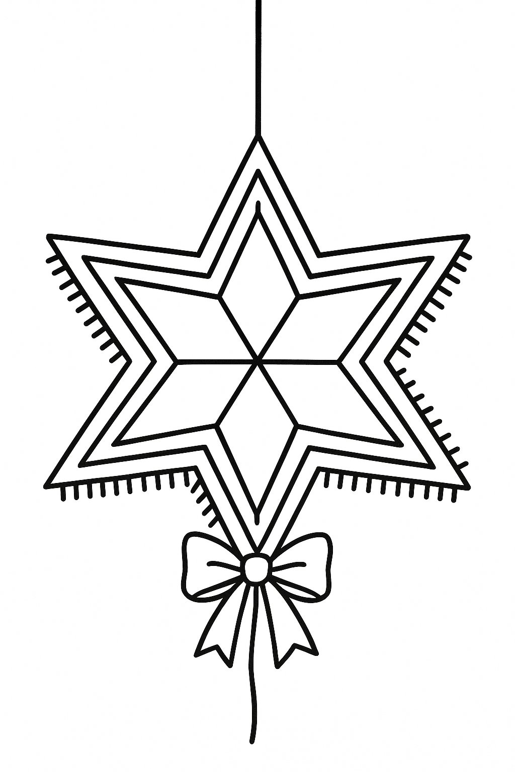 Đèn ông sao ngôi sao 6 cánh