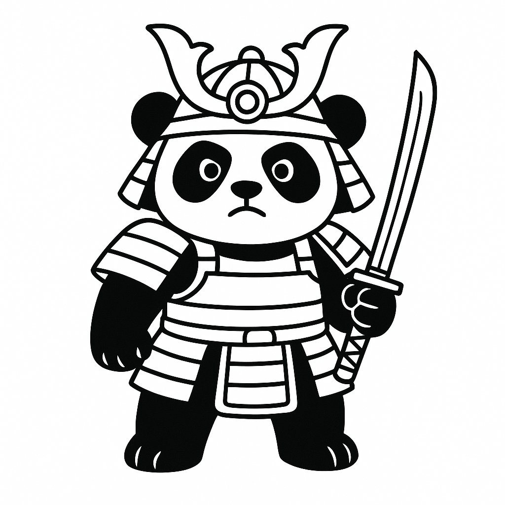 Gấu trúc chiến binh samurai