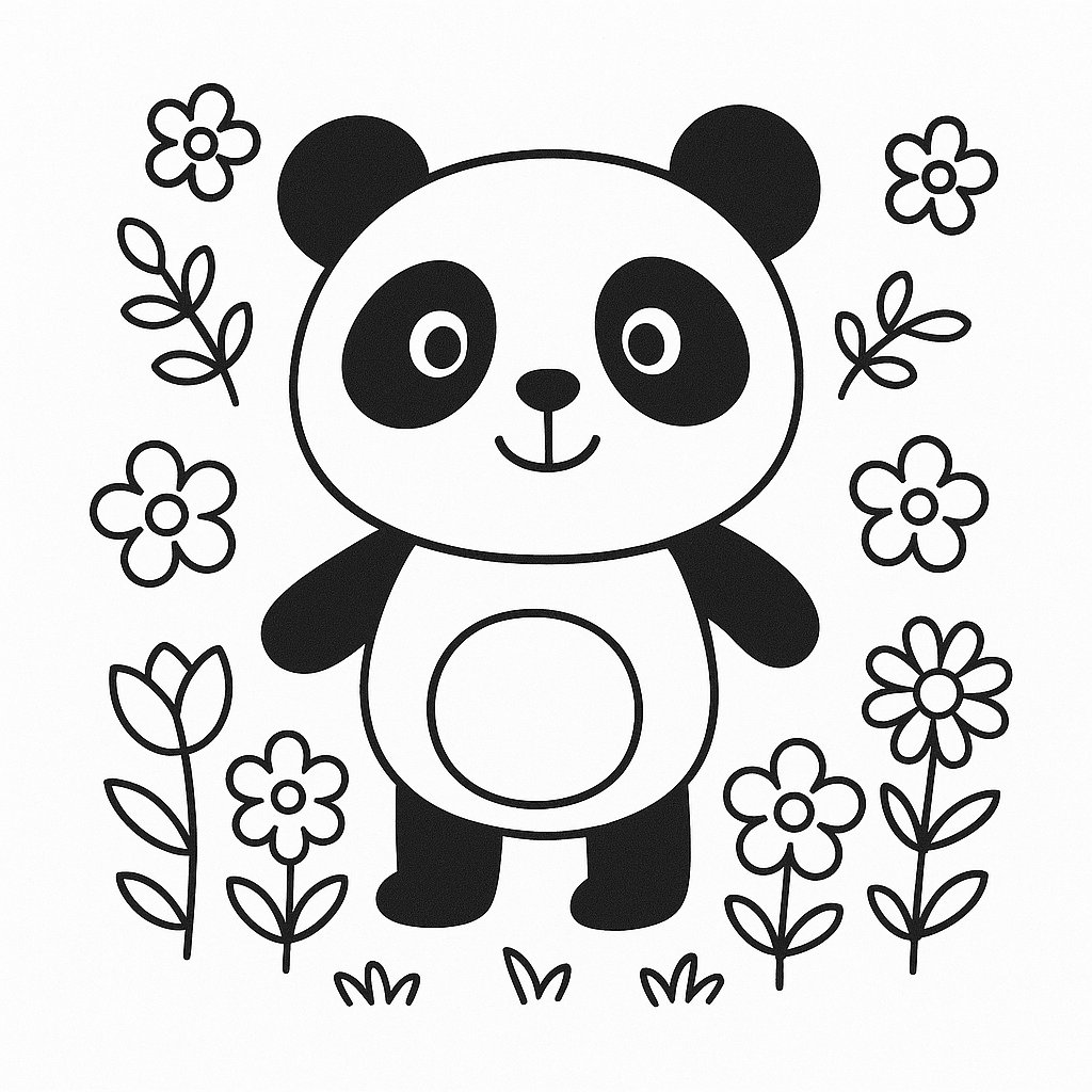 Gấu trúc vườn hoa