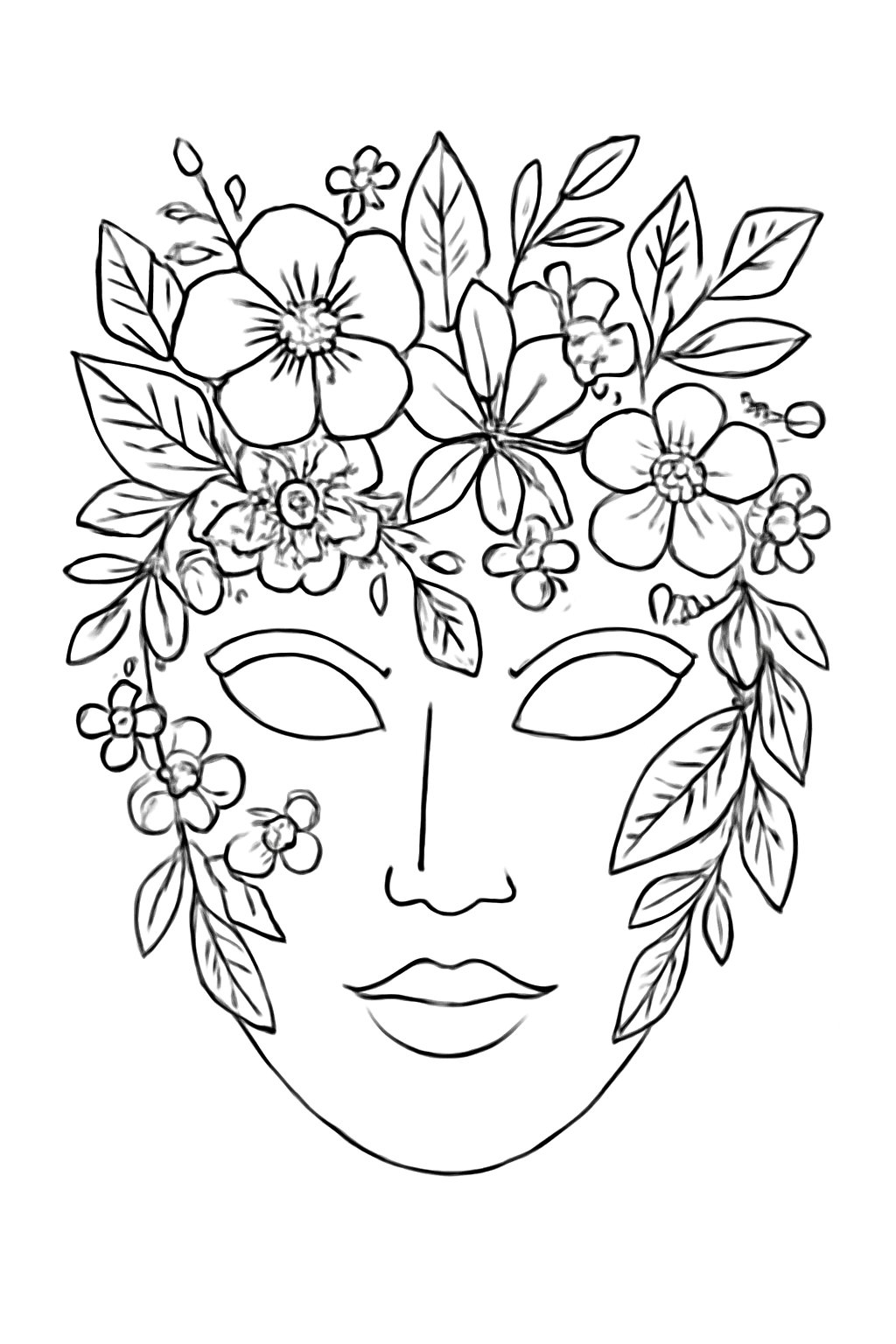 Tranh tô màu mặt nạ tô màu cho bé 2025 - PDF vui nhộn