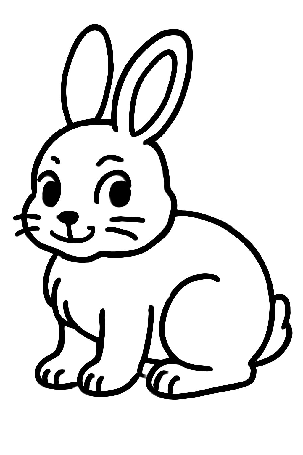 Tô màu hình con thỏ cho bé 2025 – Tải PDF miễn phí