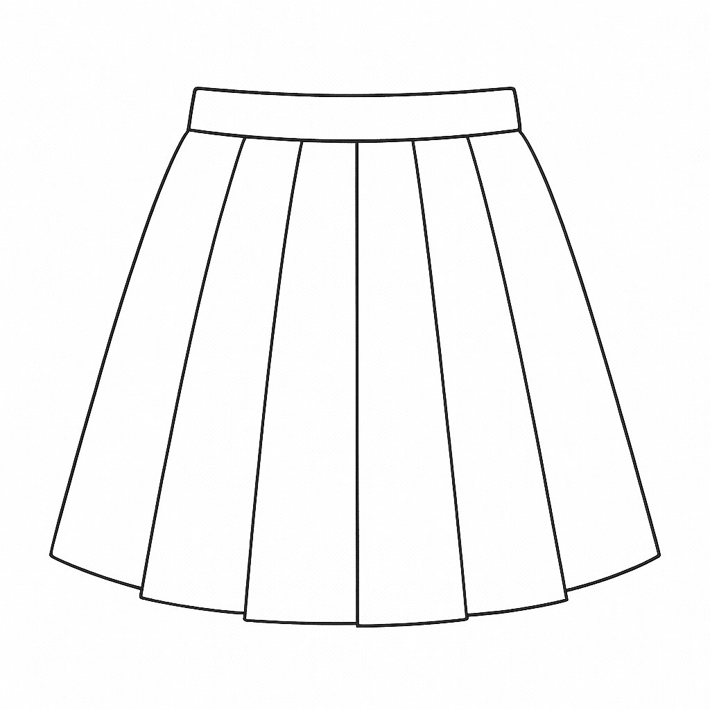 Váy xếp ly phong cách học đường