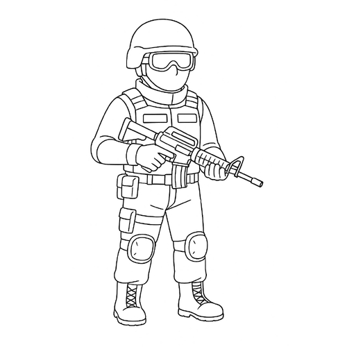 Tô màu chú cảnh sát cho bé đẹp, tải PDF miễn phí 2025