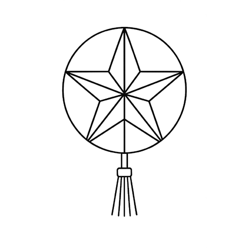 Tranh tô màu đèn ông sao cho bé – Hình tô màu đẹp 2025