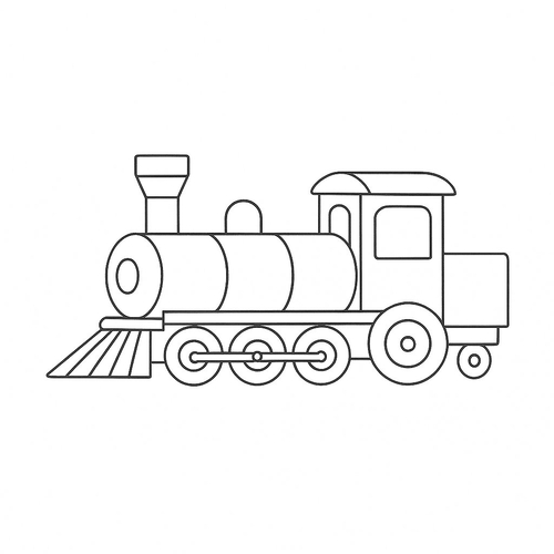 Tô màu đoàn tàu cho bé 2025 - Hình tô màu đẹp