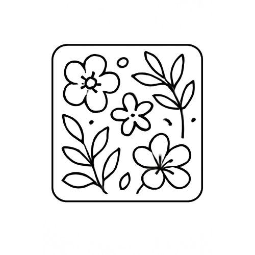 Tranh tô màu hình vuông cho bé 2025 - Tải PDF dễ dàng