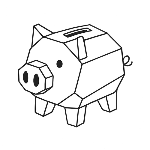 Tô màu heo đất cho bé 2025 - Hình tô màu dễ thương