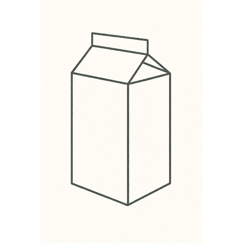 Tô màu hộp sữa cho bé 2025 - Hình tô màu dễ thương