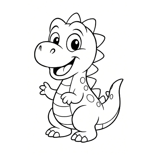 30+ Hình Tô màu Khủng long cho bé 2025 nhiều phong cách đáng yêu