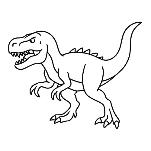 30+ Hình Tô màu Khủng long cho bé 2025 nhiều phong cách đáng yêu