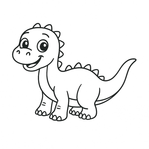 30+ Hình Tô màu Khủng long cho bé 2025 nhiều phong cách đáng yêu