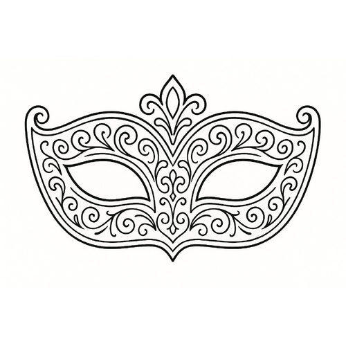 Tranh tô màu mặt nạ tô màu cho bé 2025 - PDF vui nhộn