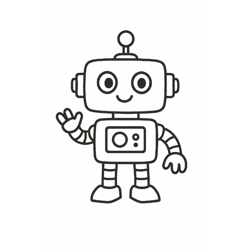 Tranh tô màu siêu nhân robot cho bé 2025 tải PDF