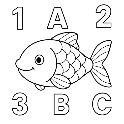 Tô màu cá chép cho bé 2025