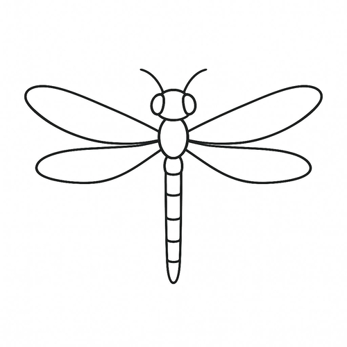 Tô màu con chuồn chuồn cho bé 2025