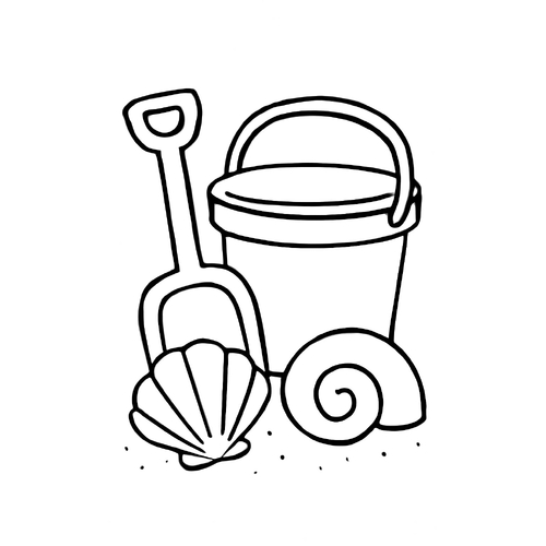 Tô màu bãi biển cho bé 2025