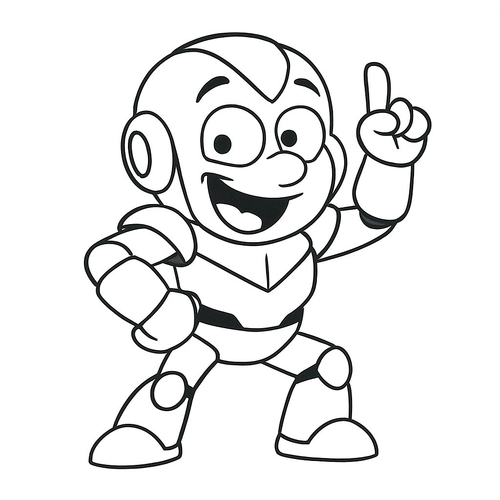 Tranh tô màu siêu nhân robot cho bé 2025 tải PDF