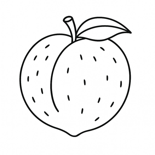 Tranh tô màu quả cho bé 2025 – Hình tô màu PDF miễn phí