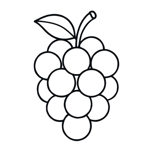 Tranh tô màu quả cho bé 2025 – Hình tô màu PDF miễn phí