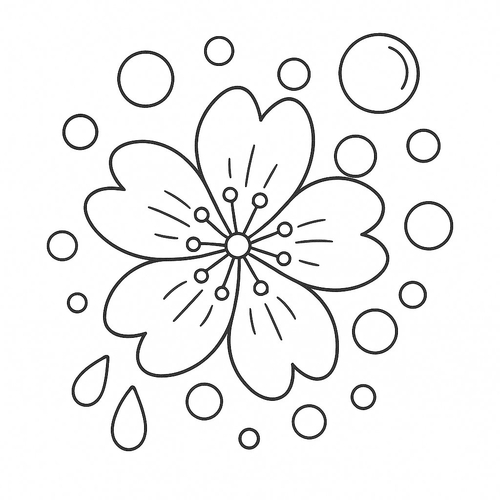 Tranh tô màu sakura tô màu cho bé 2025 - PDF sinh động