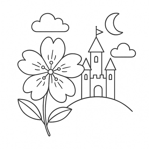 Tranh tô màu sakura tô màu cho bé 2025 - PDF sinh động