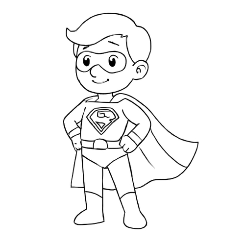 55+ Hình Tô màu Siêu nhân cho bé phát triển trí não 2025