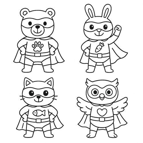 55+ Hình Tô màu Siêu nhân cho bé phát triển trí não 2025