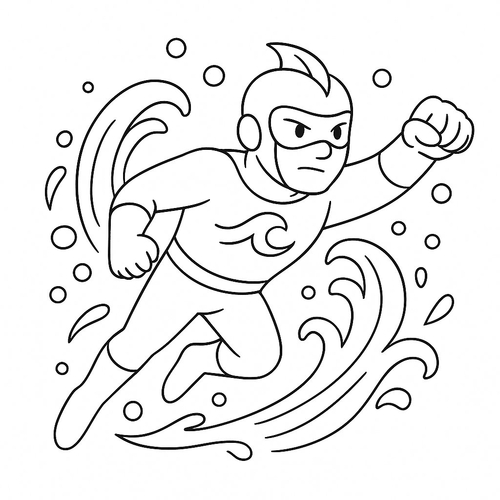 55+ Hình Tô màu Siêu nhân cho bé phát triển trí não 2025