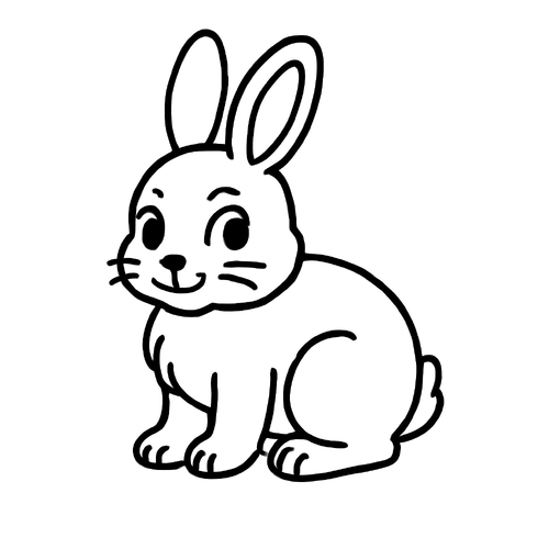 Tô màu hình con thỏ cho bé 2025 – Tải PDF miễn phí