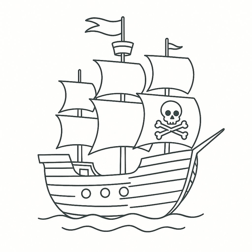 Tô Màu Thuyền Buồm Cho Bé – Hình Tô Màu Thuyền Buồm 2025