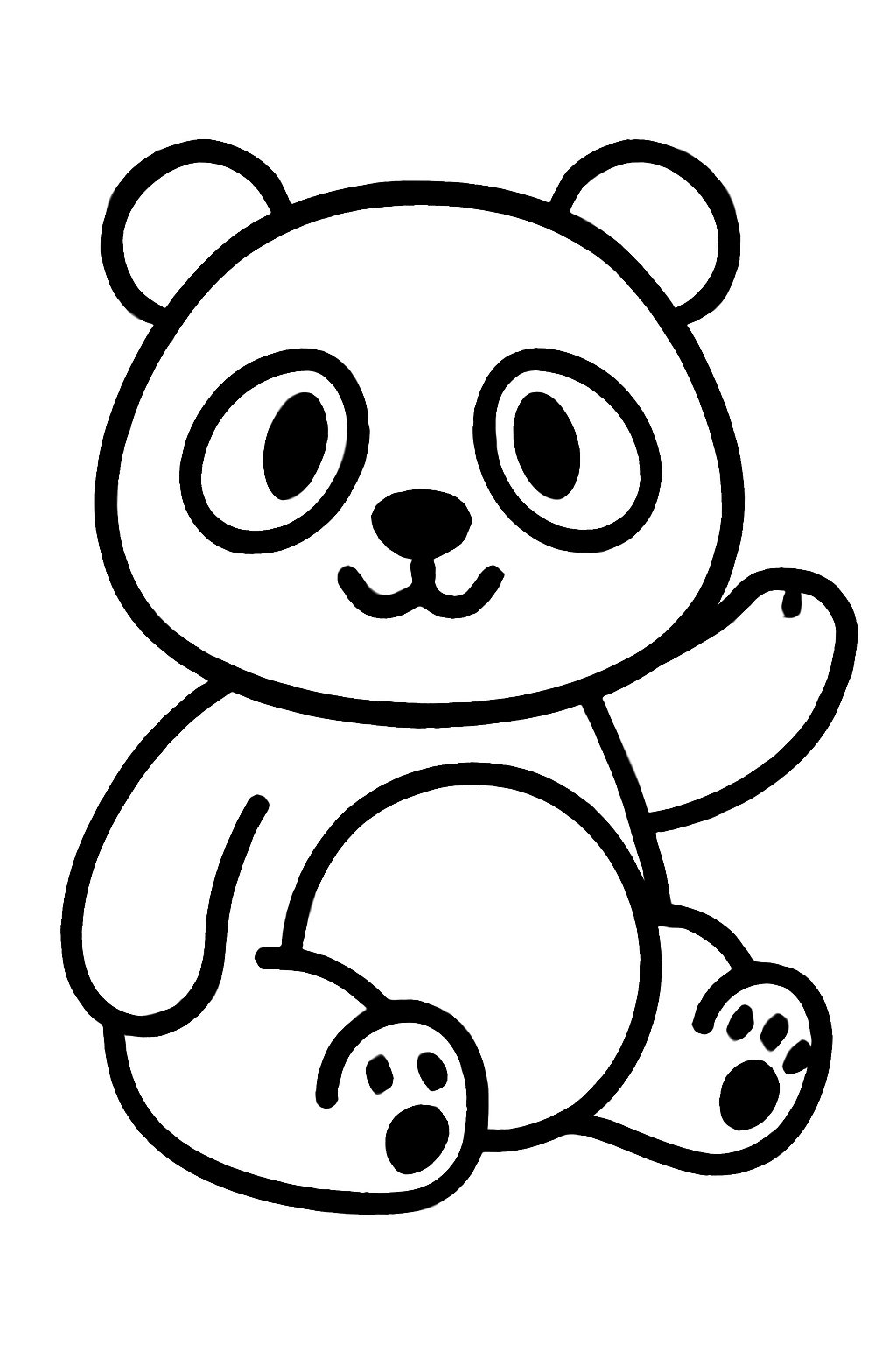 Gấu trúc neon hiện đại