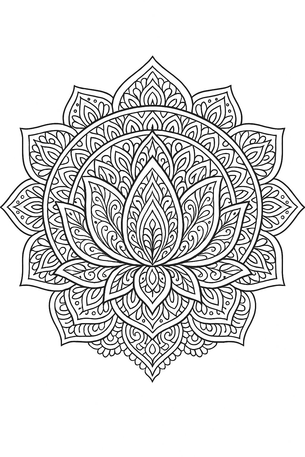 Tranh tô màu lá sen cho bé 2025