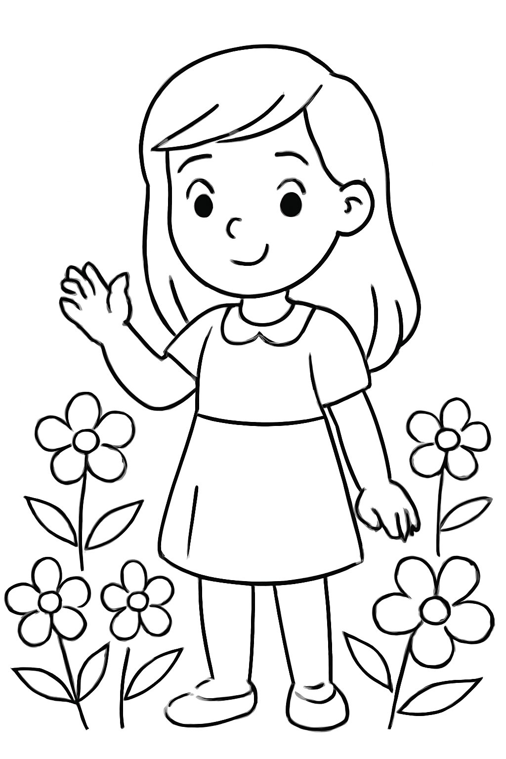 Phong cách nét đen đơn giản