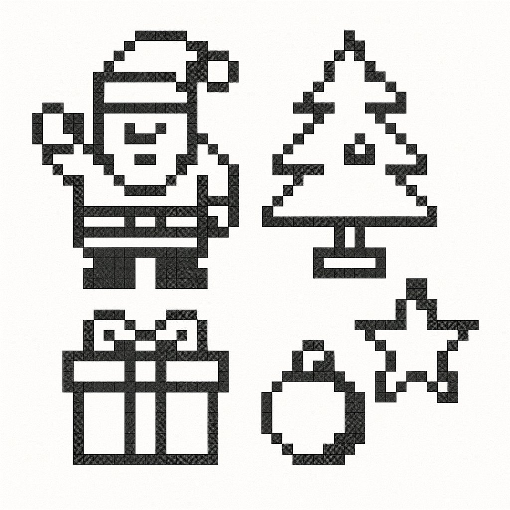 Hình tô màu Noel cho bé 2025 | Tải PDF miễn phí